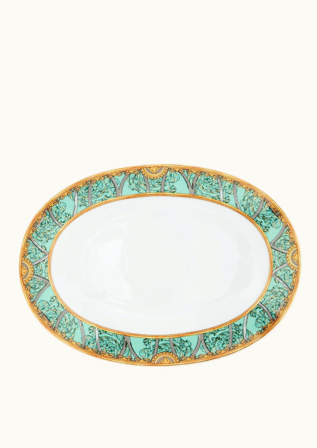 Versace Versace Scala Del Palazzo Verde Service Plate 33 CM Print