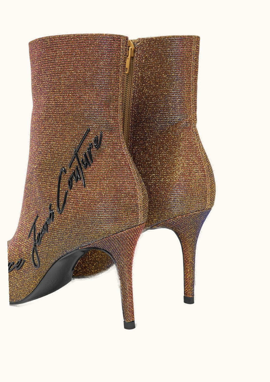 Versace Versace Scarlett Metallic Boots Gold