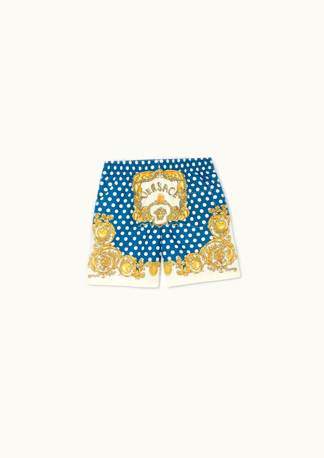 Versace Versace Seashell Baroque Kids Swim Shorts Print