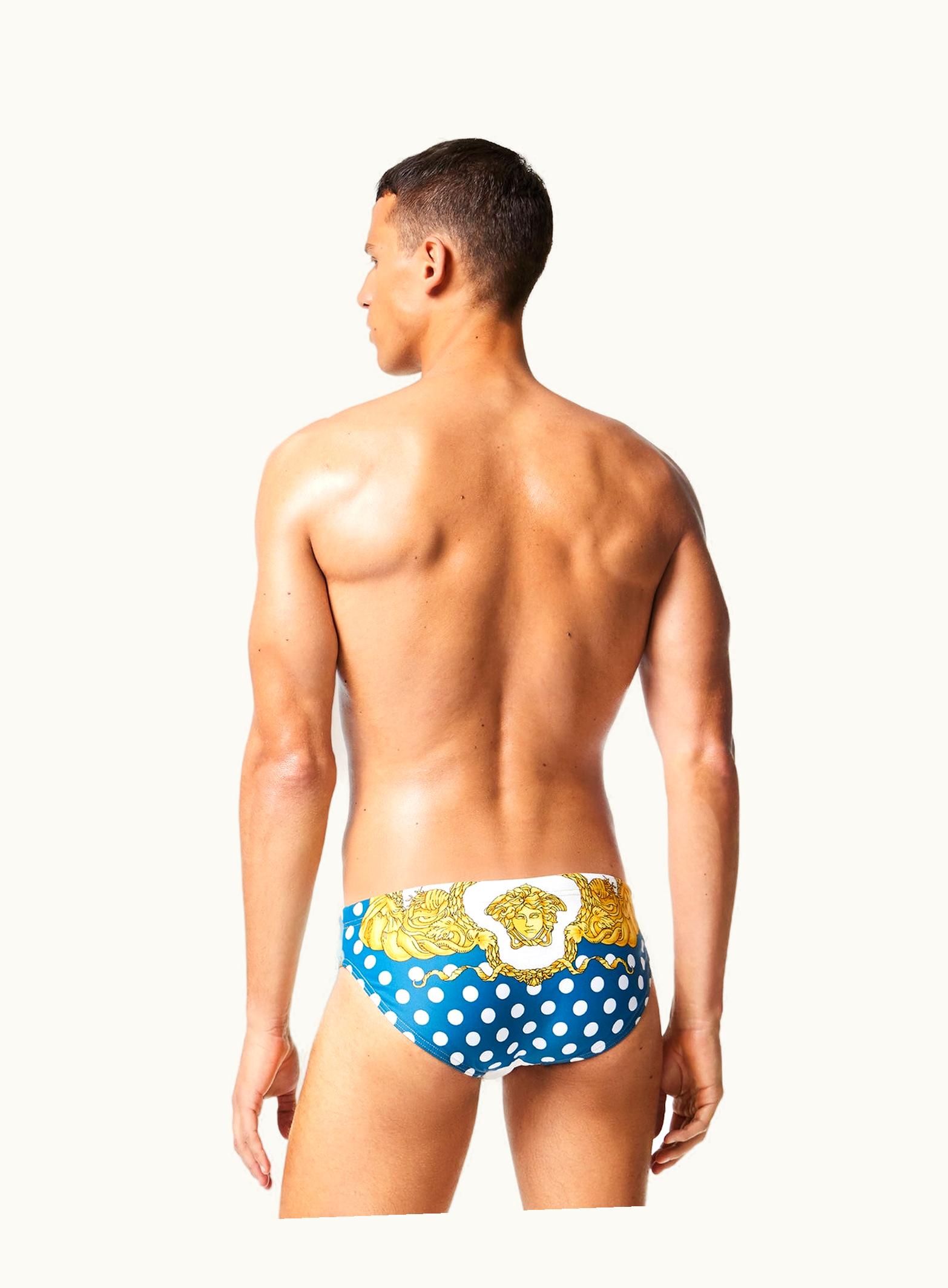 Versace Versace Seashell Baroque Swim Briefs Print