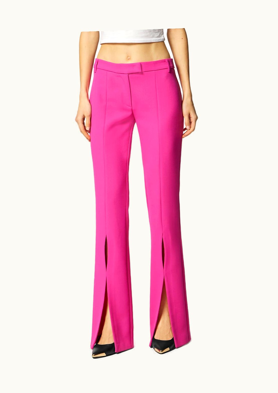 Versace Versace Slashed Tailored Trousers Pink