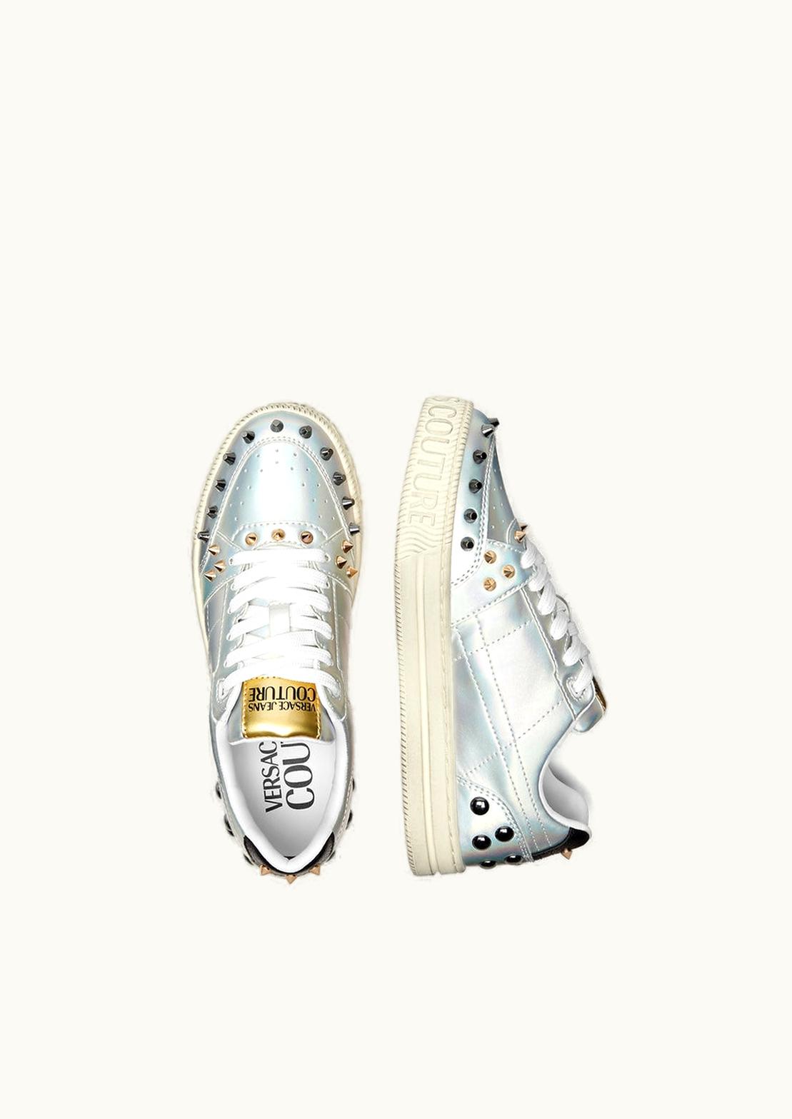 Versace Versace Spiked Court 88 Trainers Beige