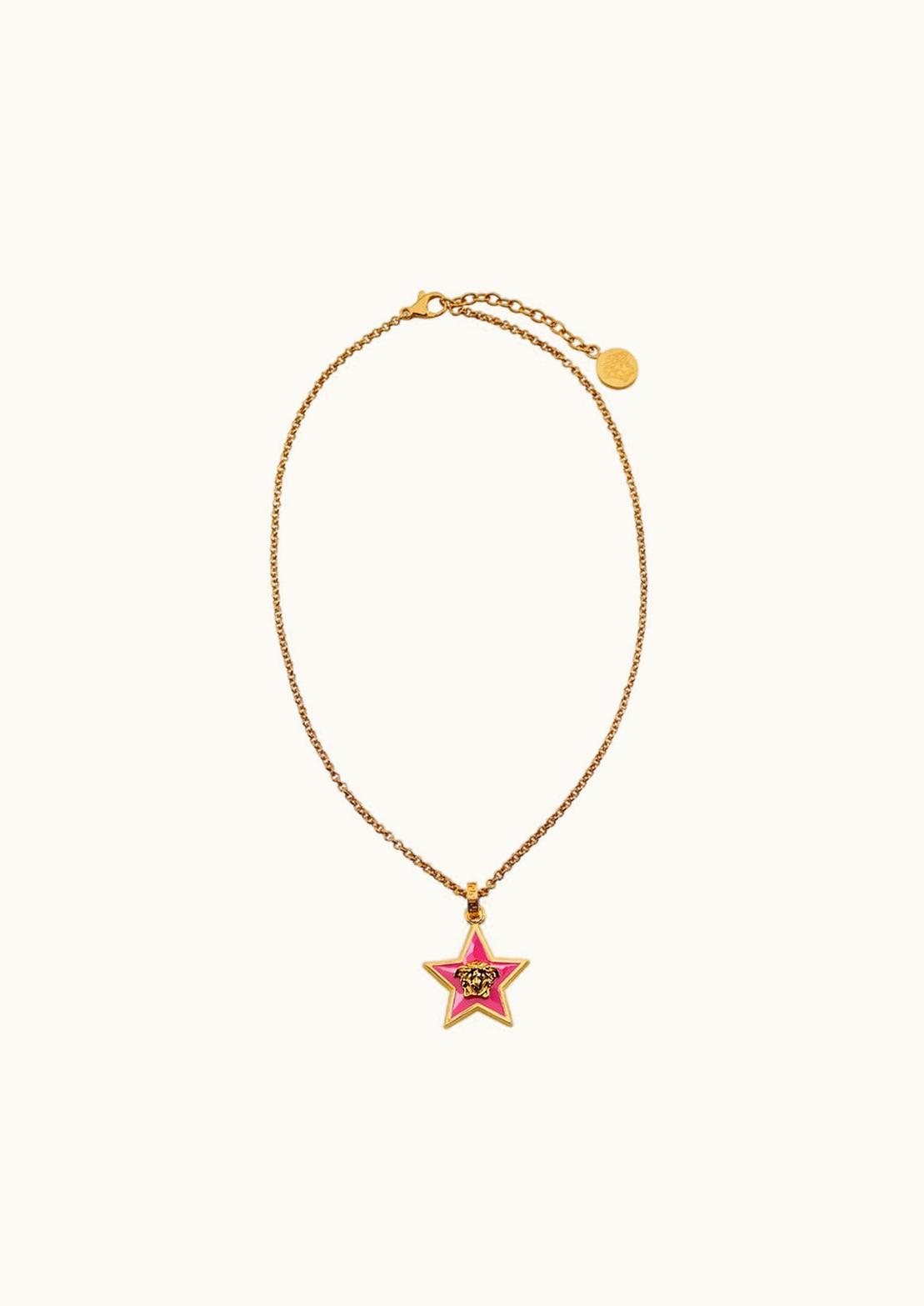 Versace Versace Star Medusa Kids Necklace Pink, Gold