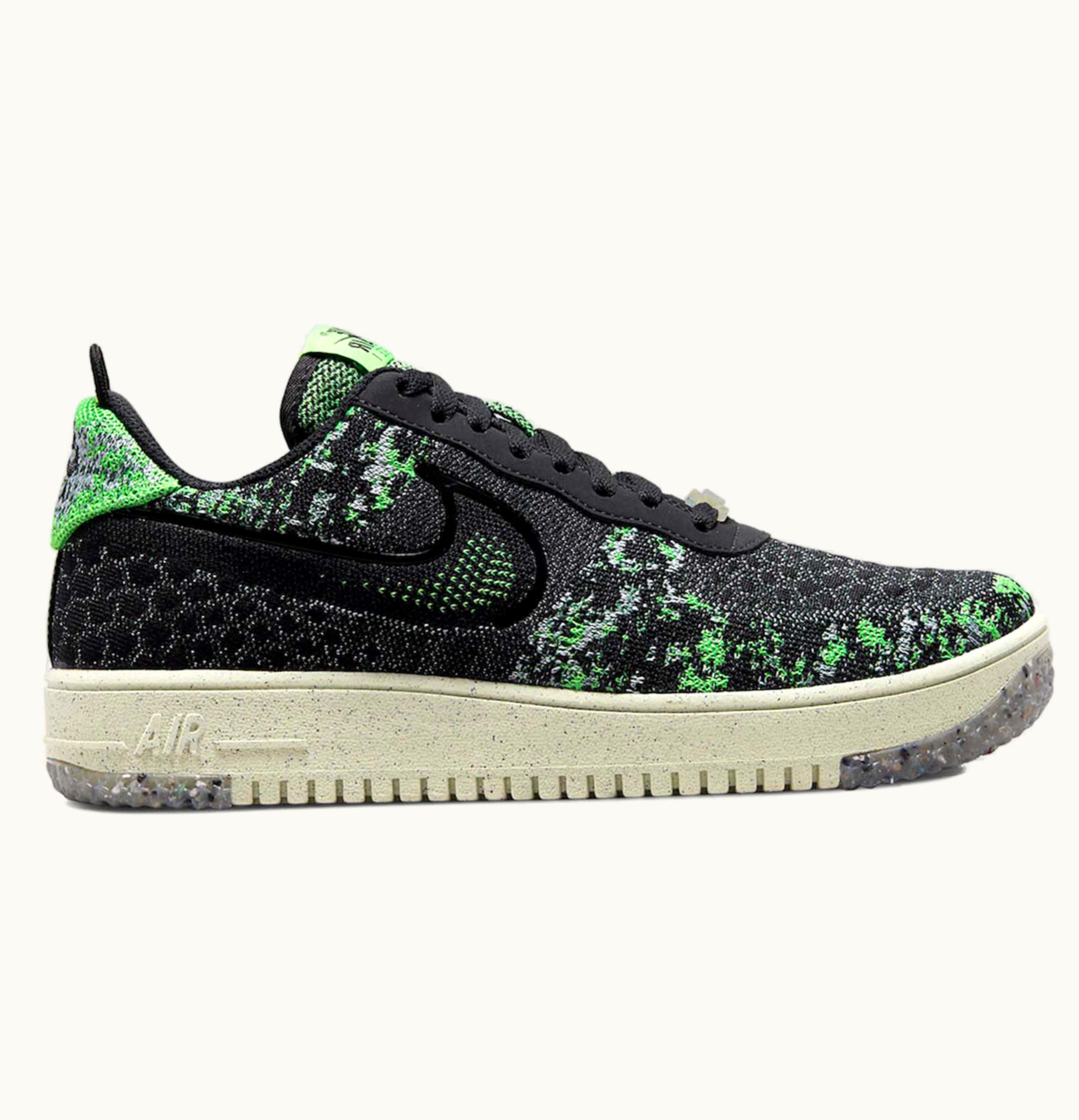 Nike Nike Air Force 1 Low Crater Flyknit Black Volt
