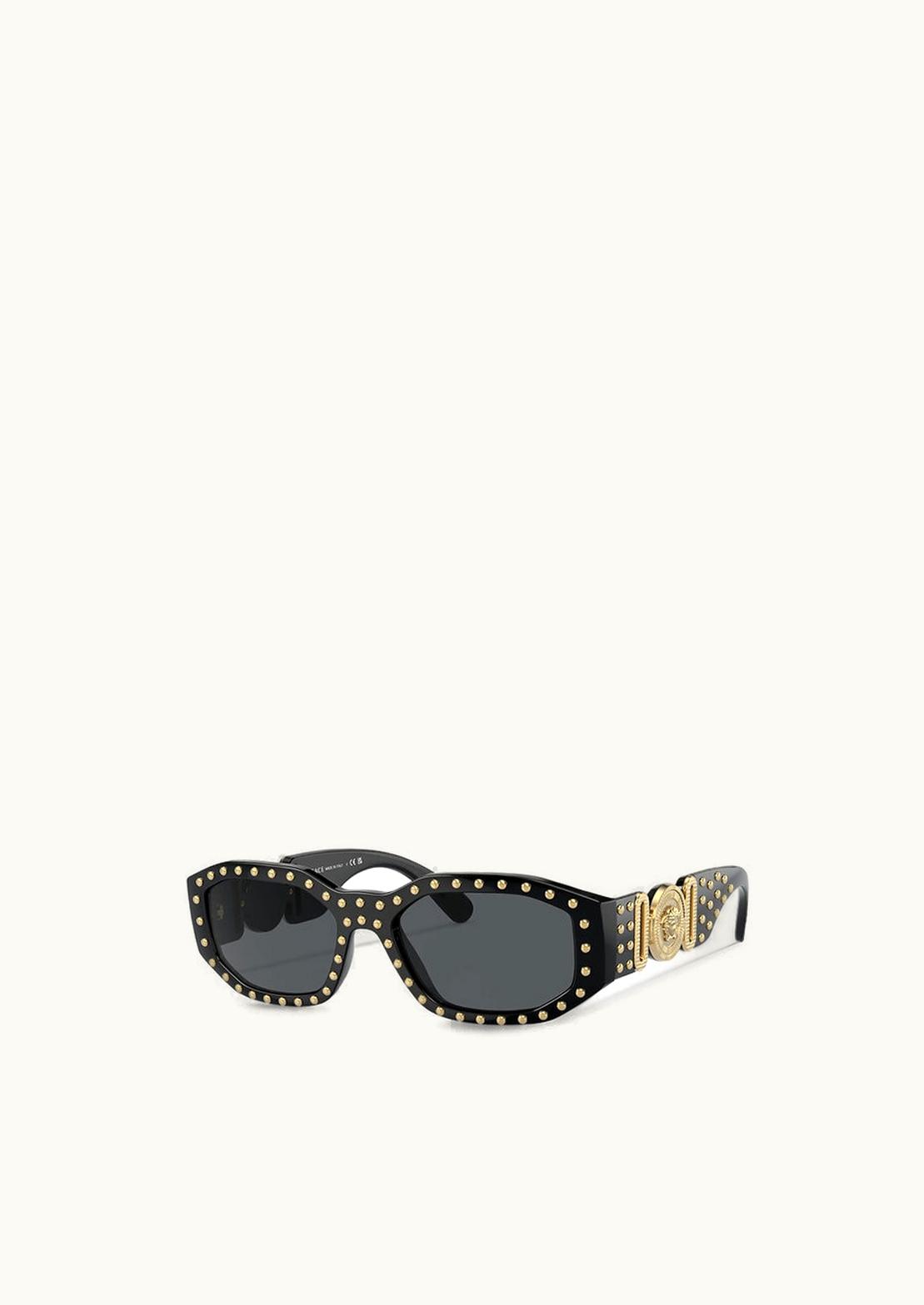 Versace Versace Studded Medusa Biggie Sunglasses Black, Gold