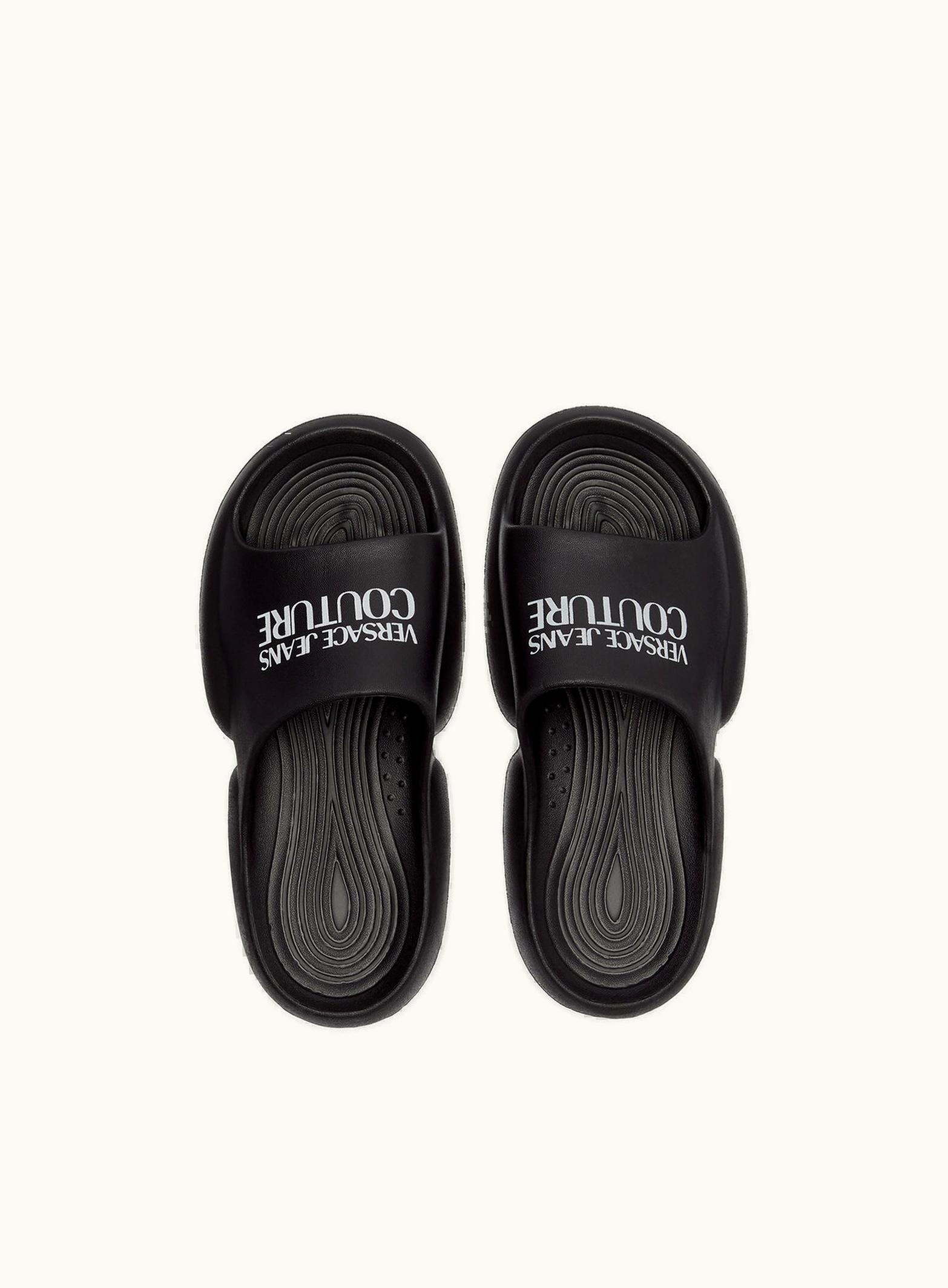 Versace Versace Chunky Sole Rubber Sliders Black