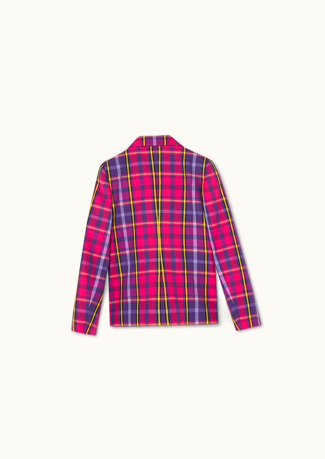 Versace Versace Tartan Kids Medusa Blazer Pink