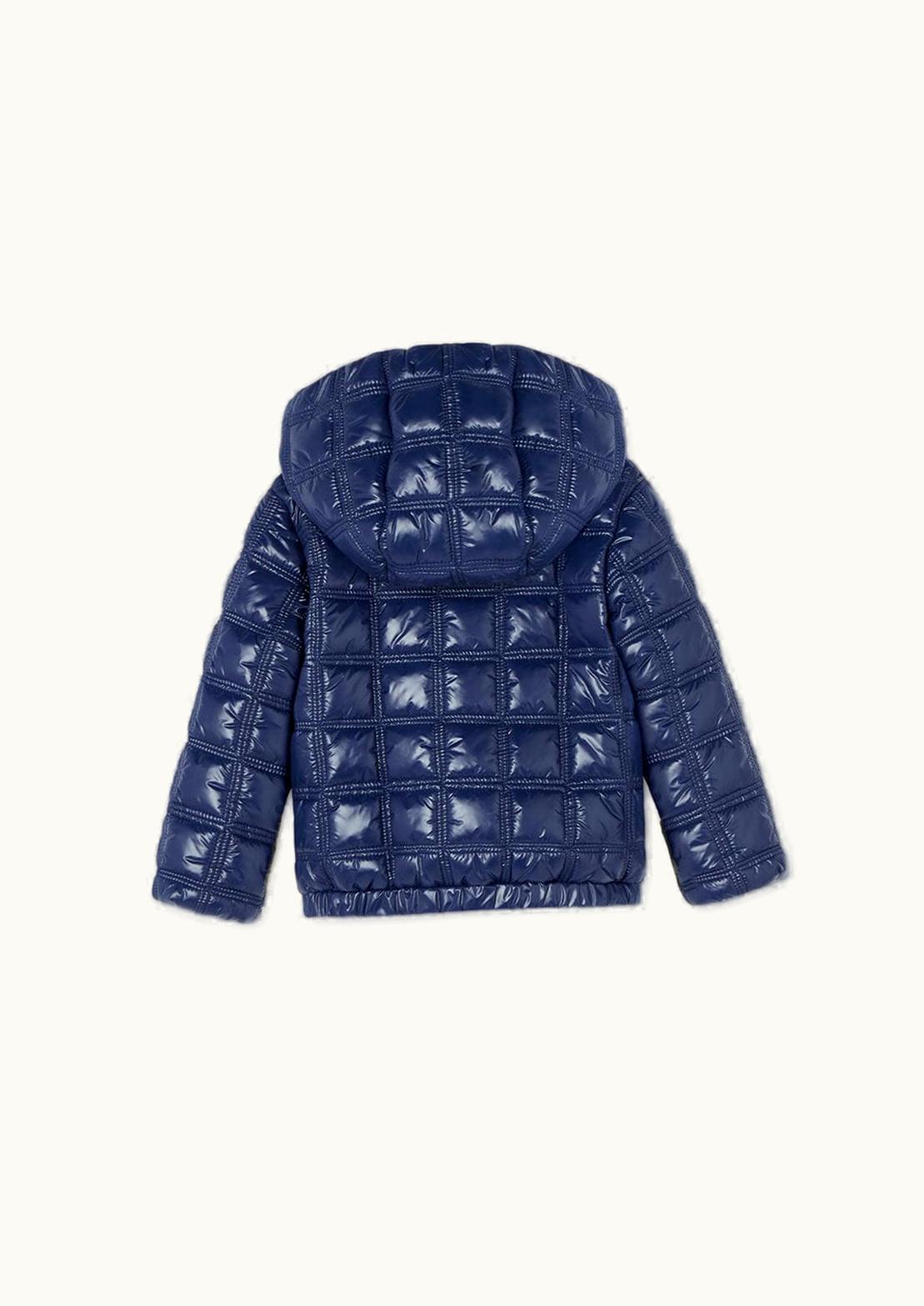 Versace Versace Tartan Medusa Baby Puffer Jacket Blue