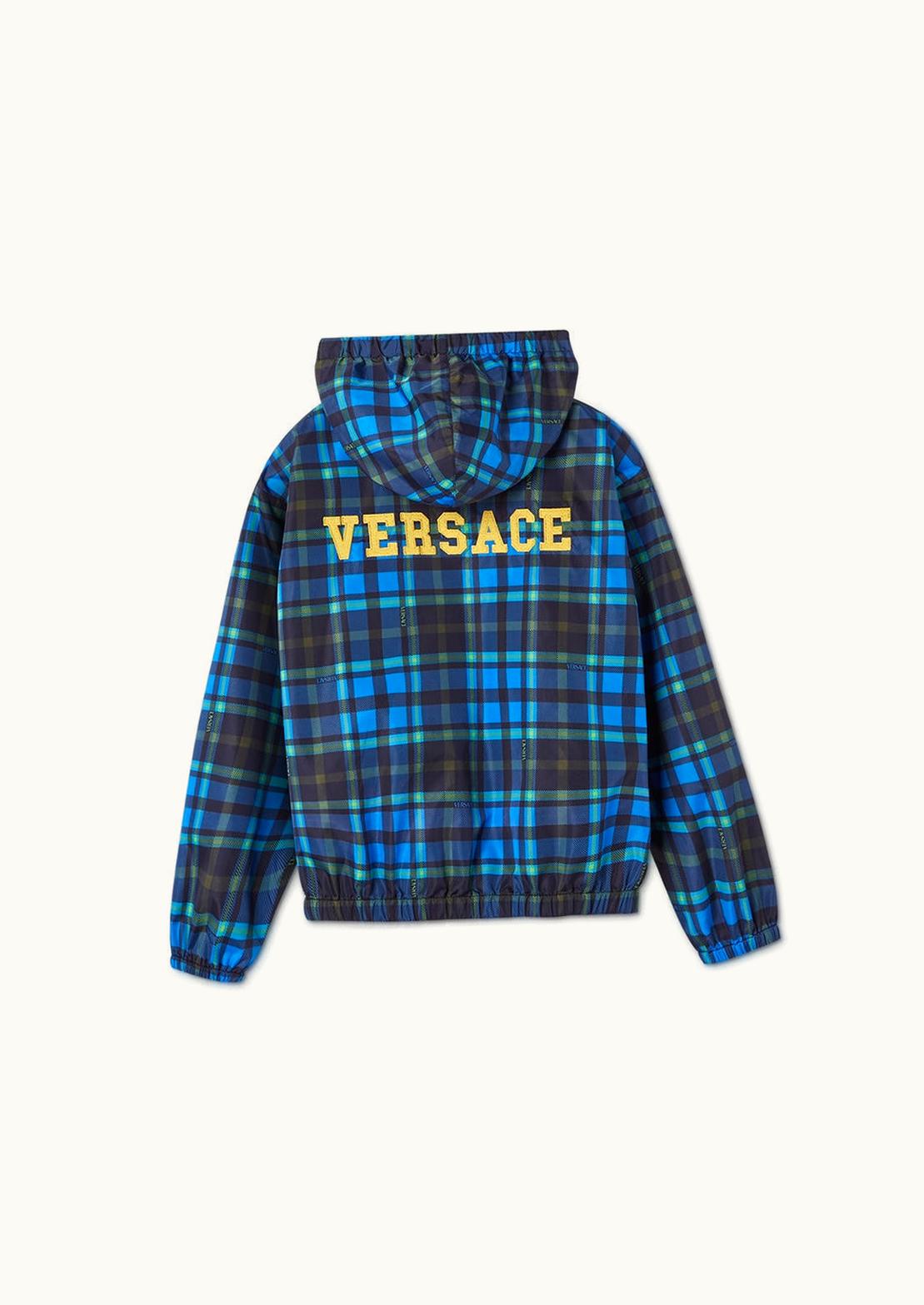 Versace Versace Tartan Medusa Kids Windbreaker Jacket Multicolor