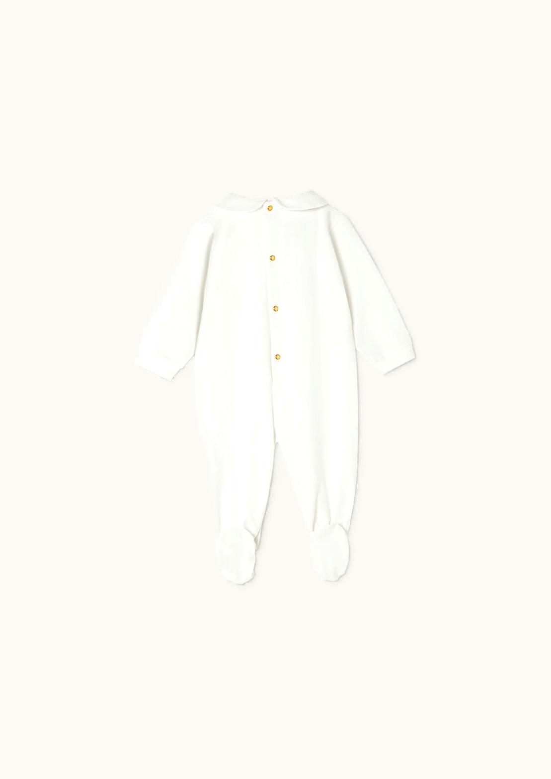 Versace Versace Ice Skater Teddy Baby Sleepsuit White