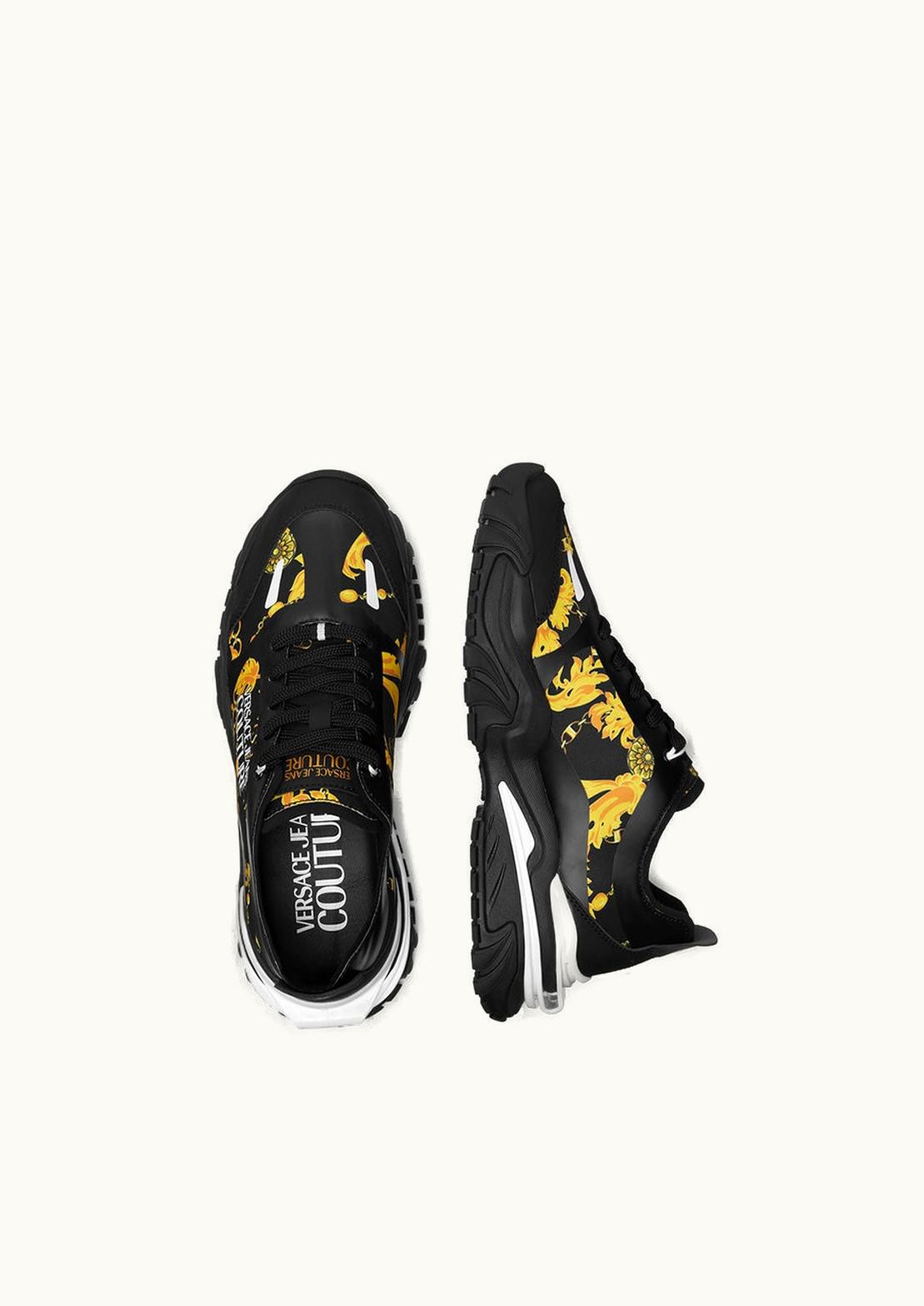 Versace Versace Trail Trek Chain Couture Trainers Black, Gold