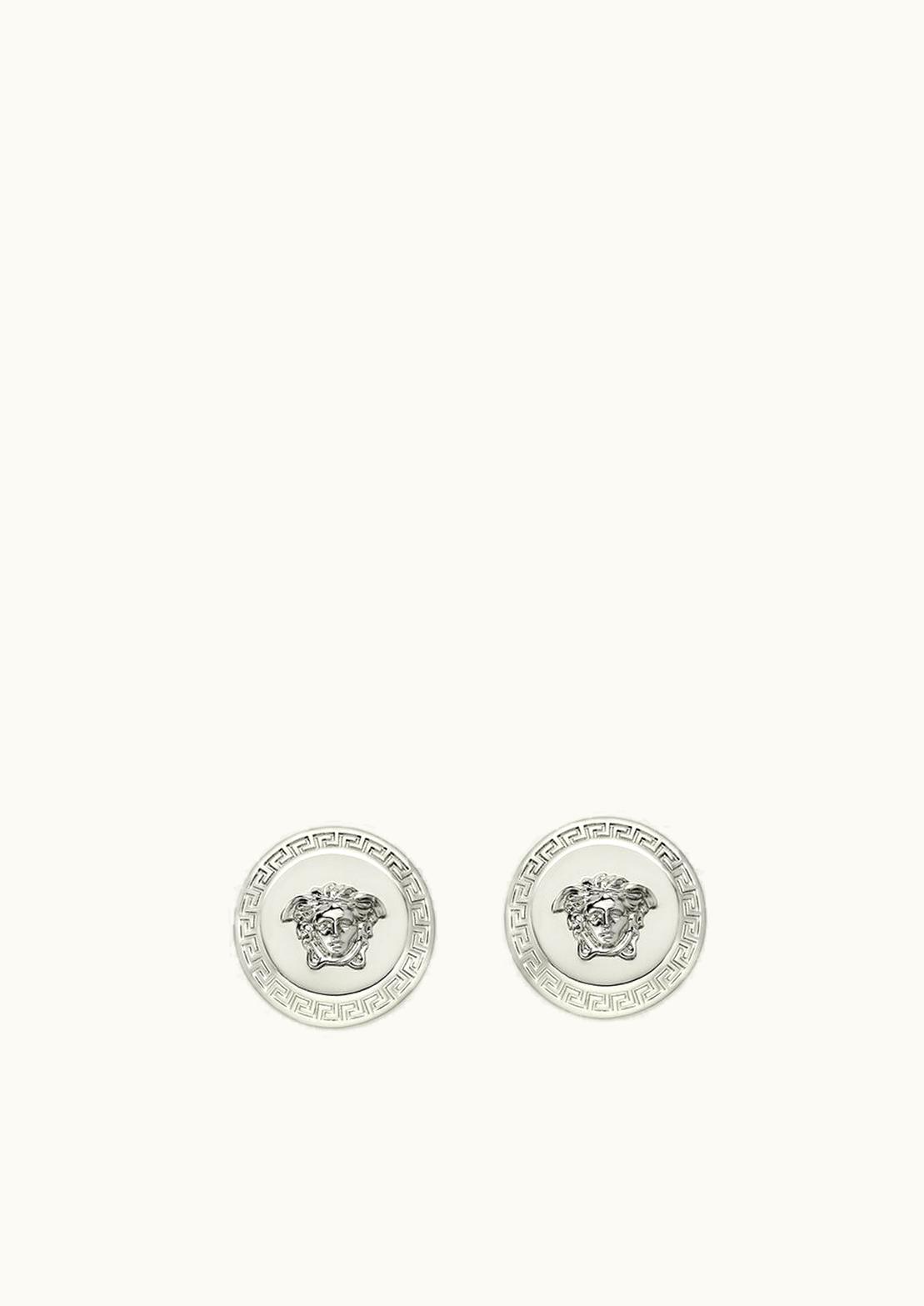Versace Versace Tribute Medusa Stud Earrings Silver