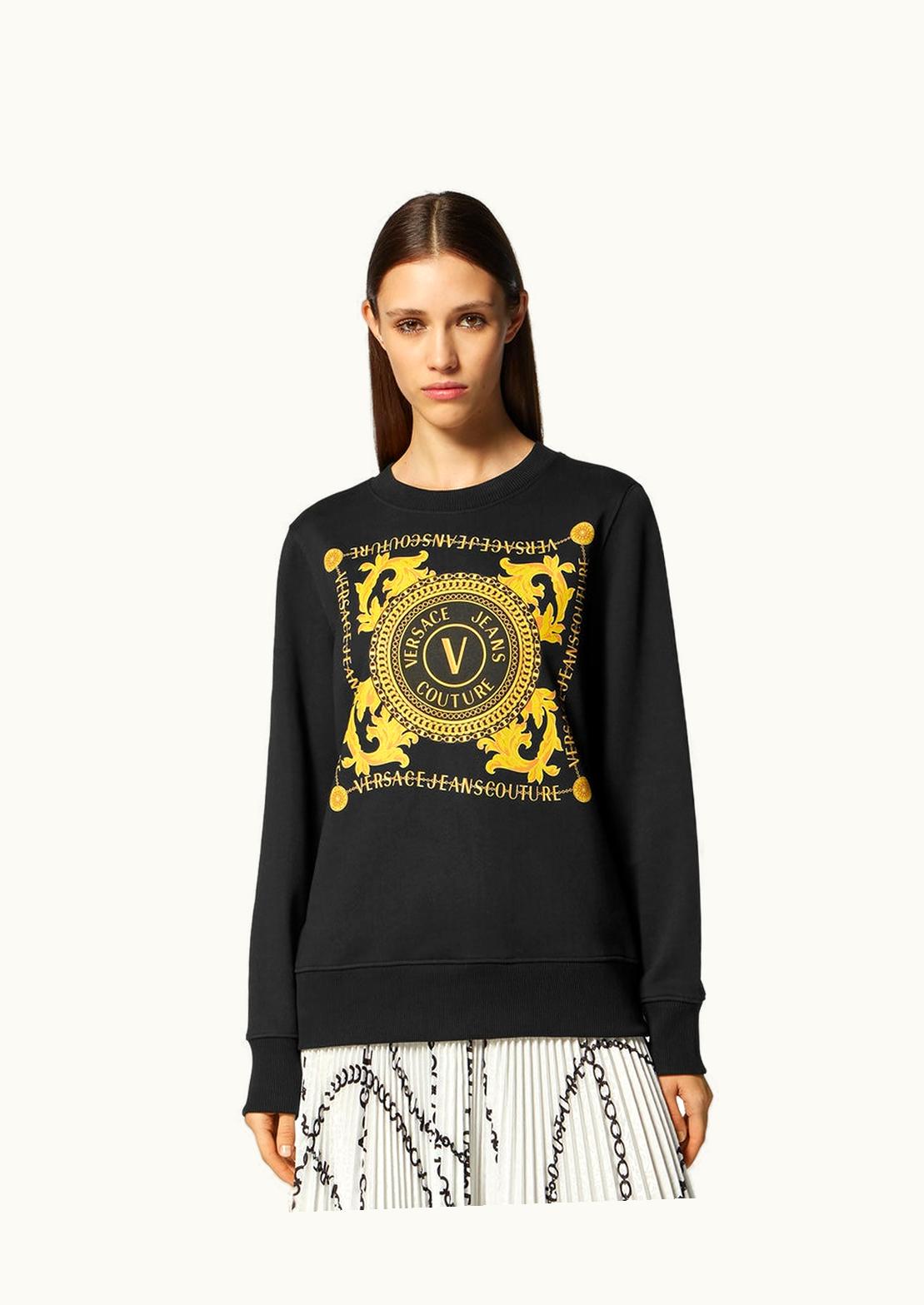 Versace Versace V-Emblem Chain Sweatshirt Black, Gold
