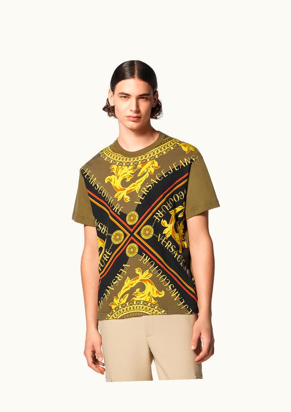 Versace Versace V-Emblem Chain T-Shirt Green