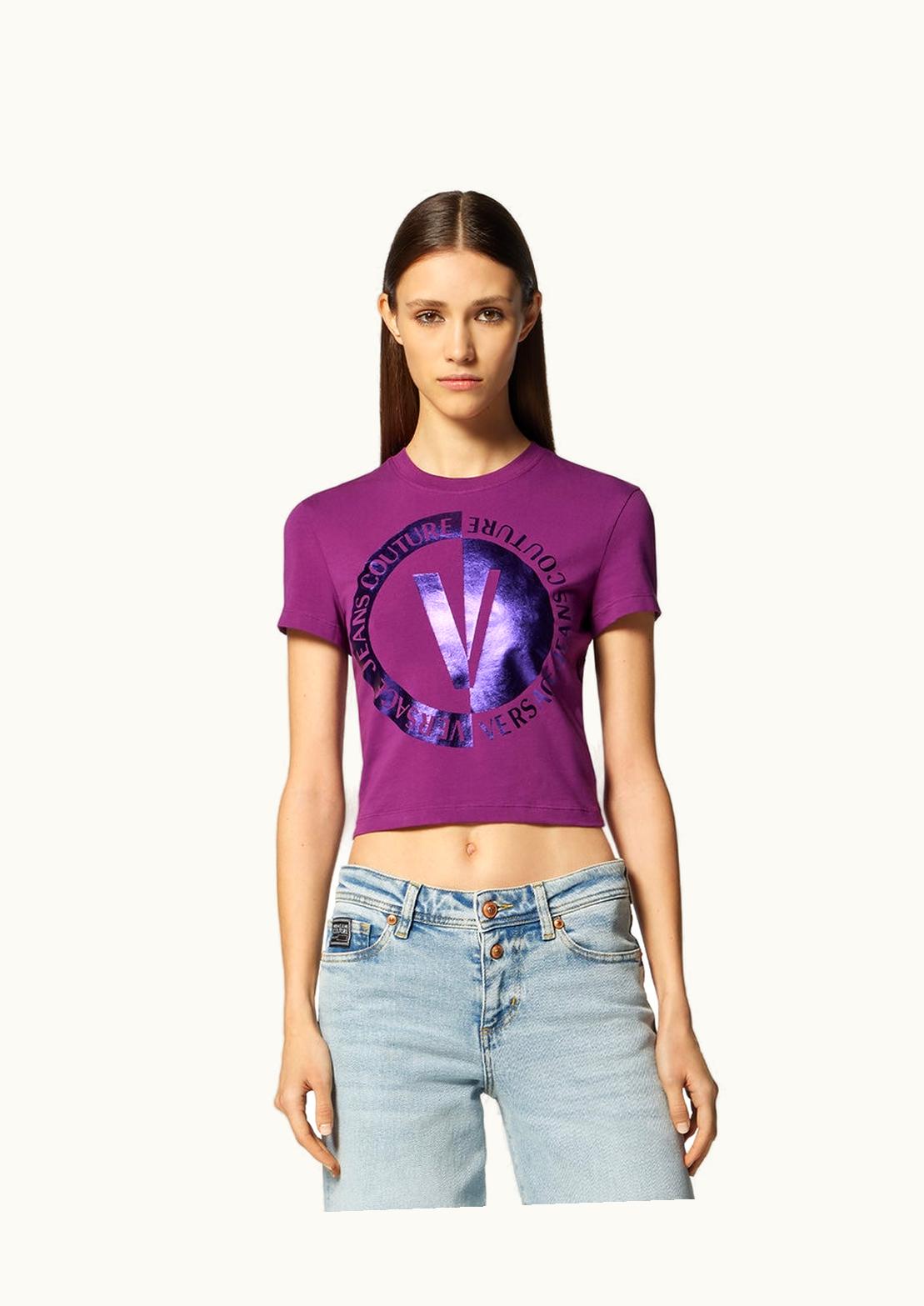 Versace Versace V-Emblem Crop T-Shirt Pink