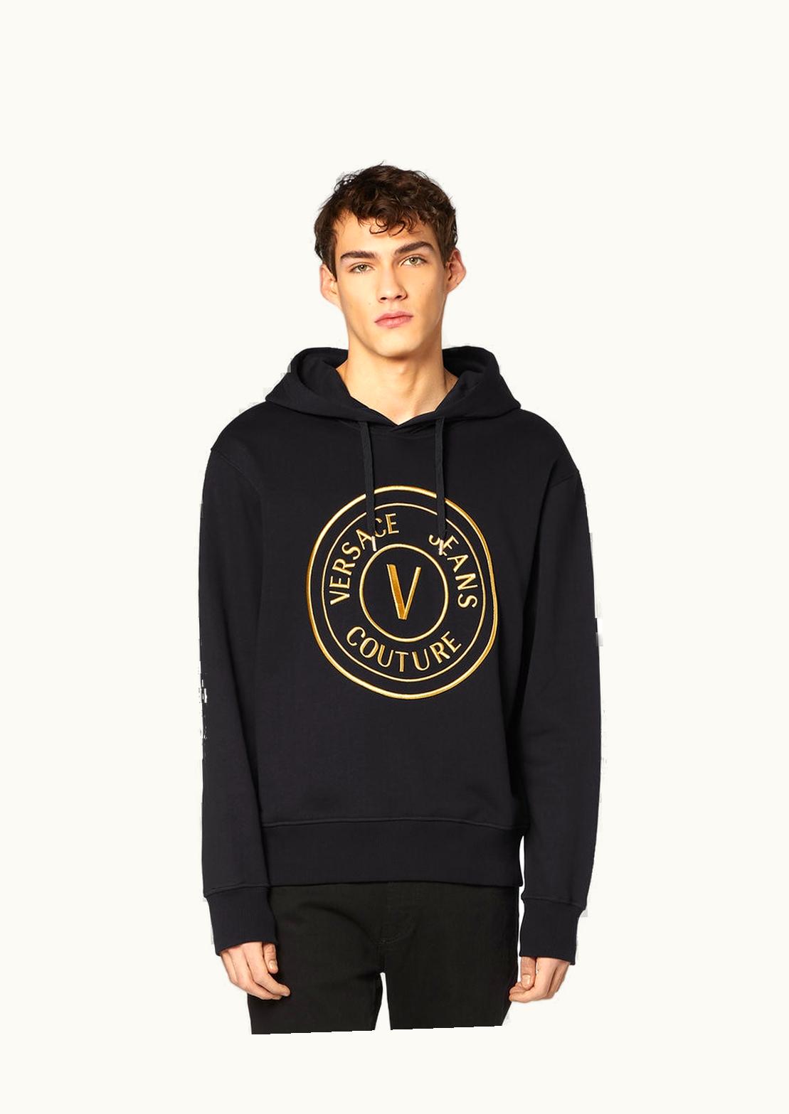 Versace Versace V-Emblem Hoodie Black, Gold