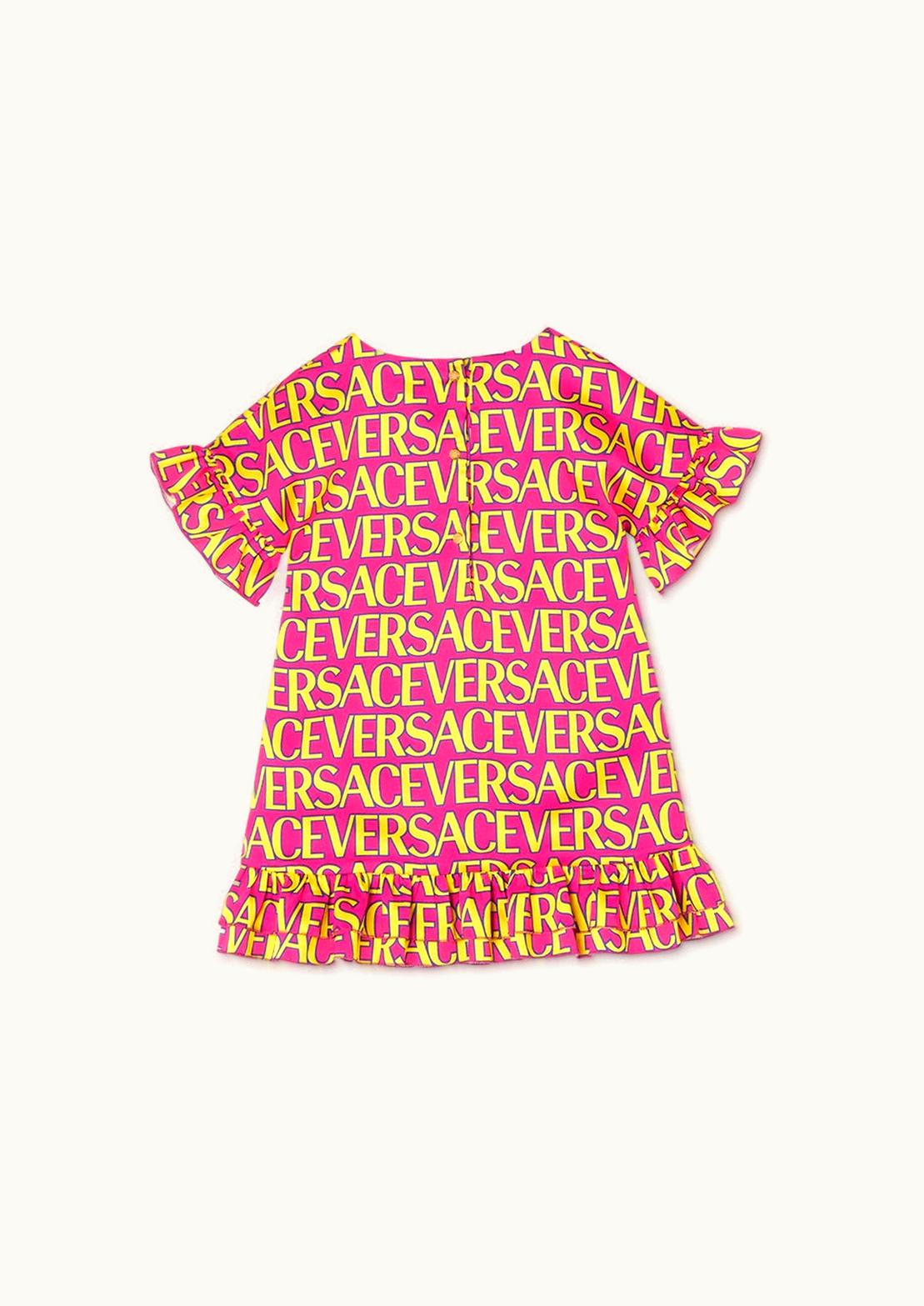 Versace Versace Allover Kids Baby Dress Purple, Orange
