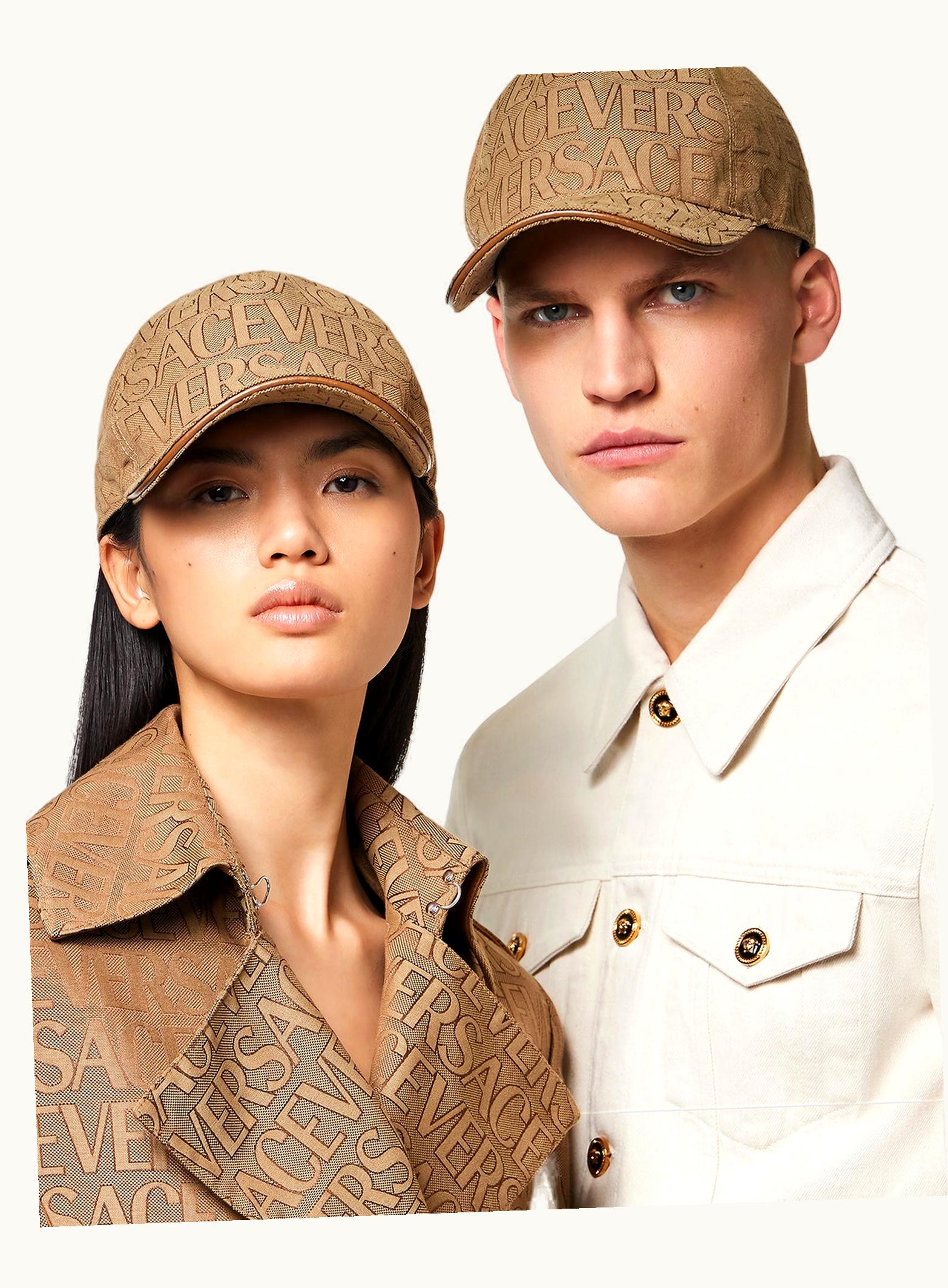 Versace Versace Allover Baseball Cap Brown