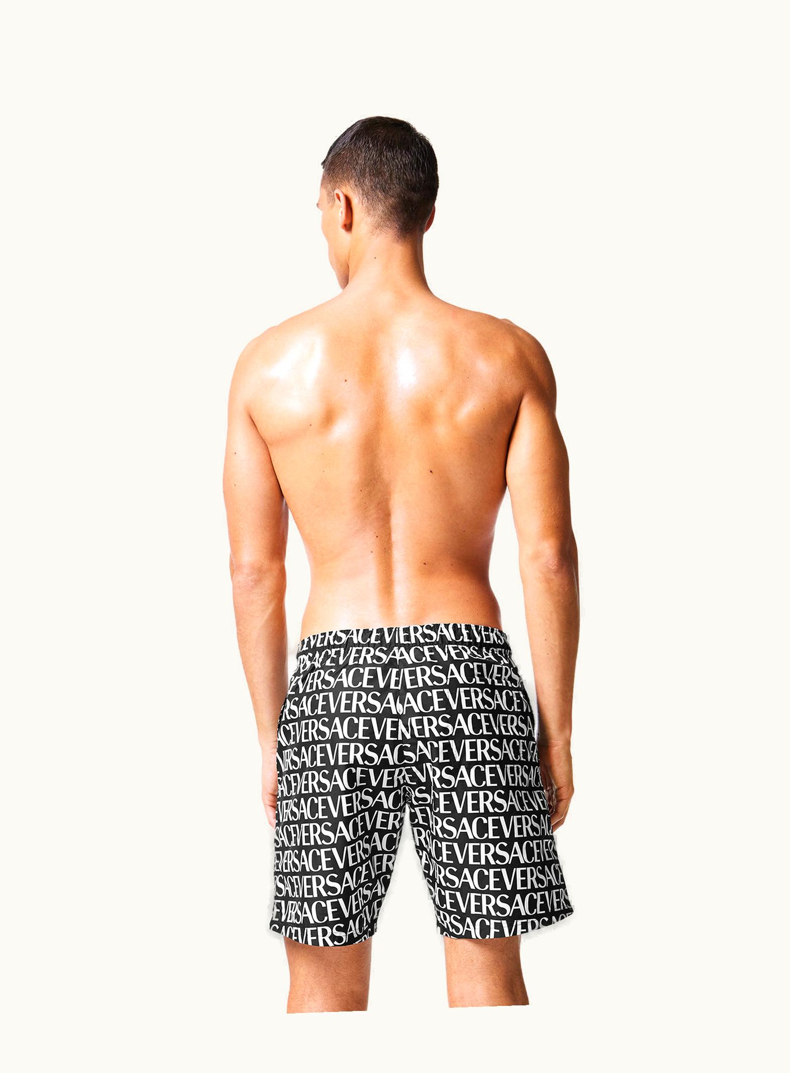 Versace Versace Allover Boardshorts Black
