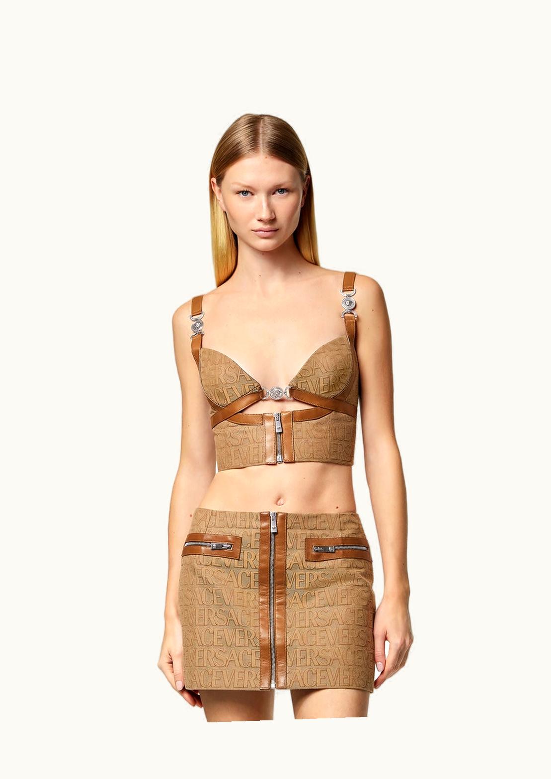 Versace Versace Allover Bustier Top Print