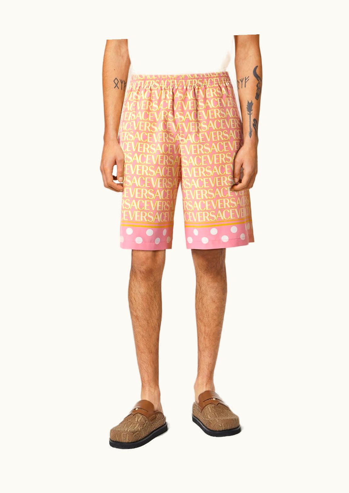 Versace Versace Allover Cotton Blend Shorts Print