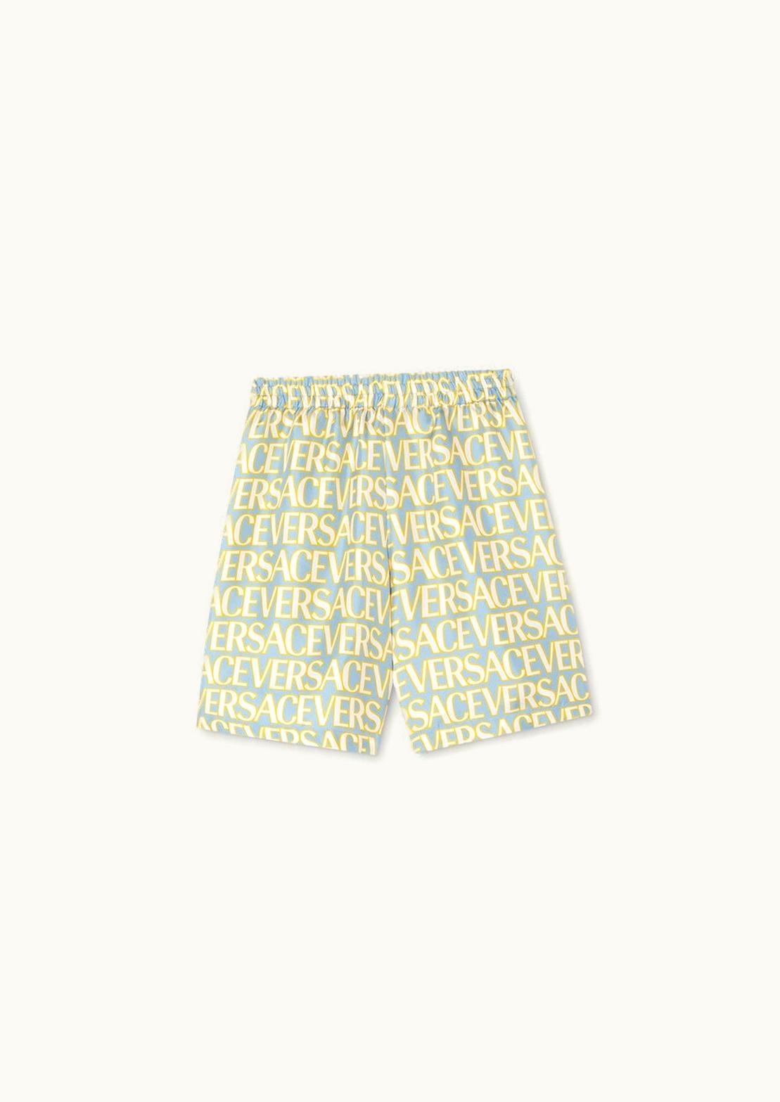 Versace Versace Allover Kids Silk Shorts Print