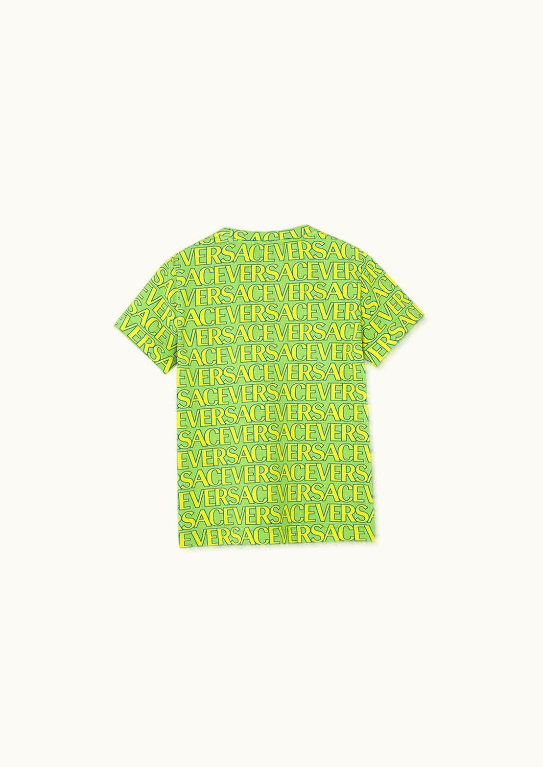 Versace Versace Allover Kids T-Shirt Green