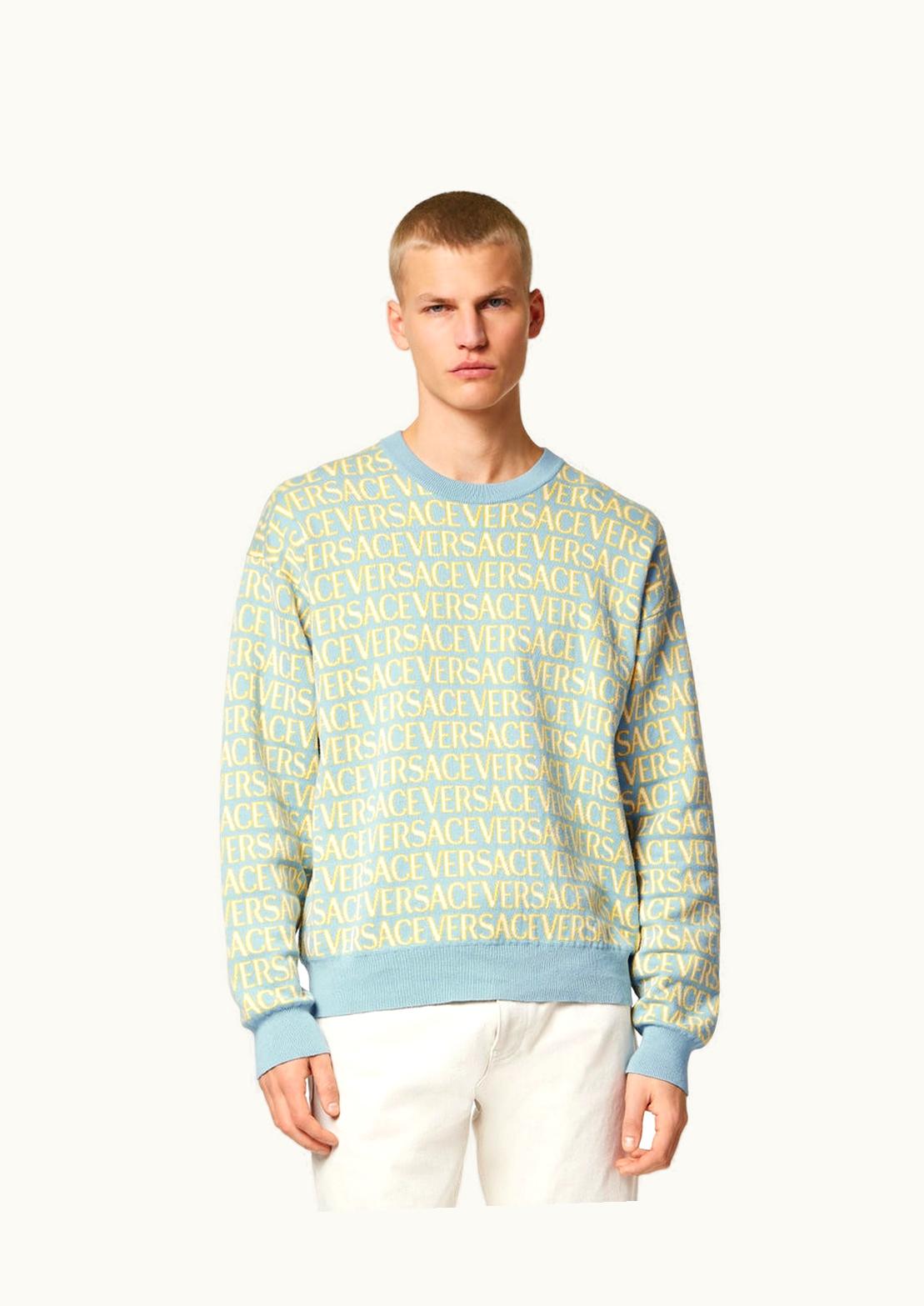 Versace Versace Allover Knit Sweater Print