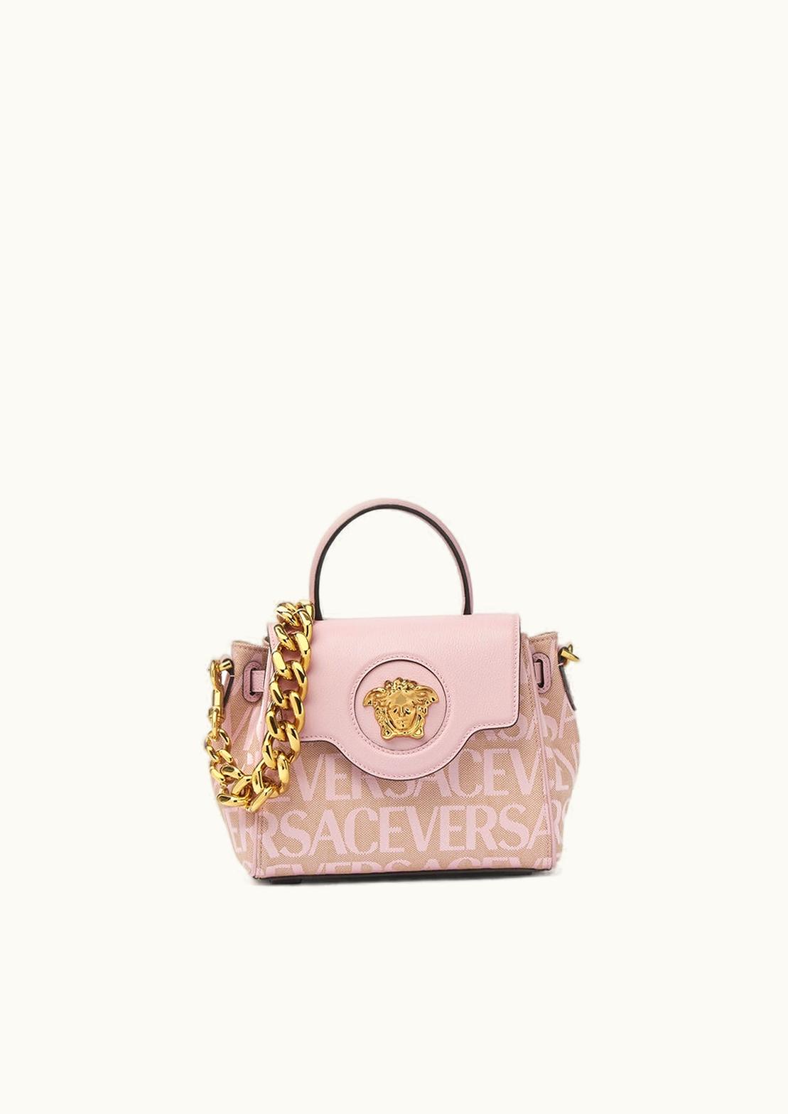 Versace Versace Allover La Medusa Small Handbag Pink, Print