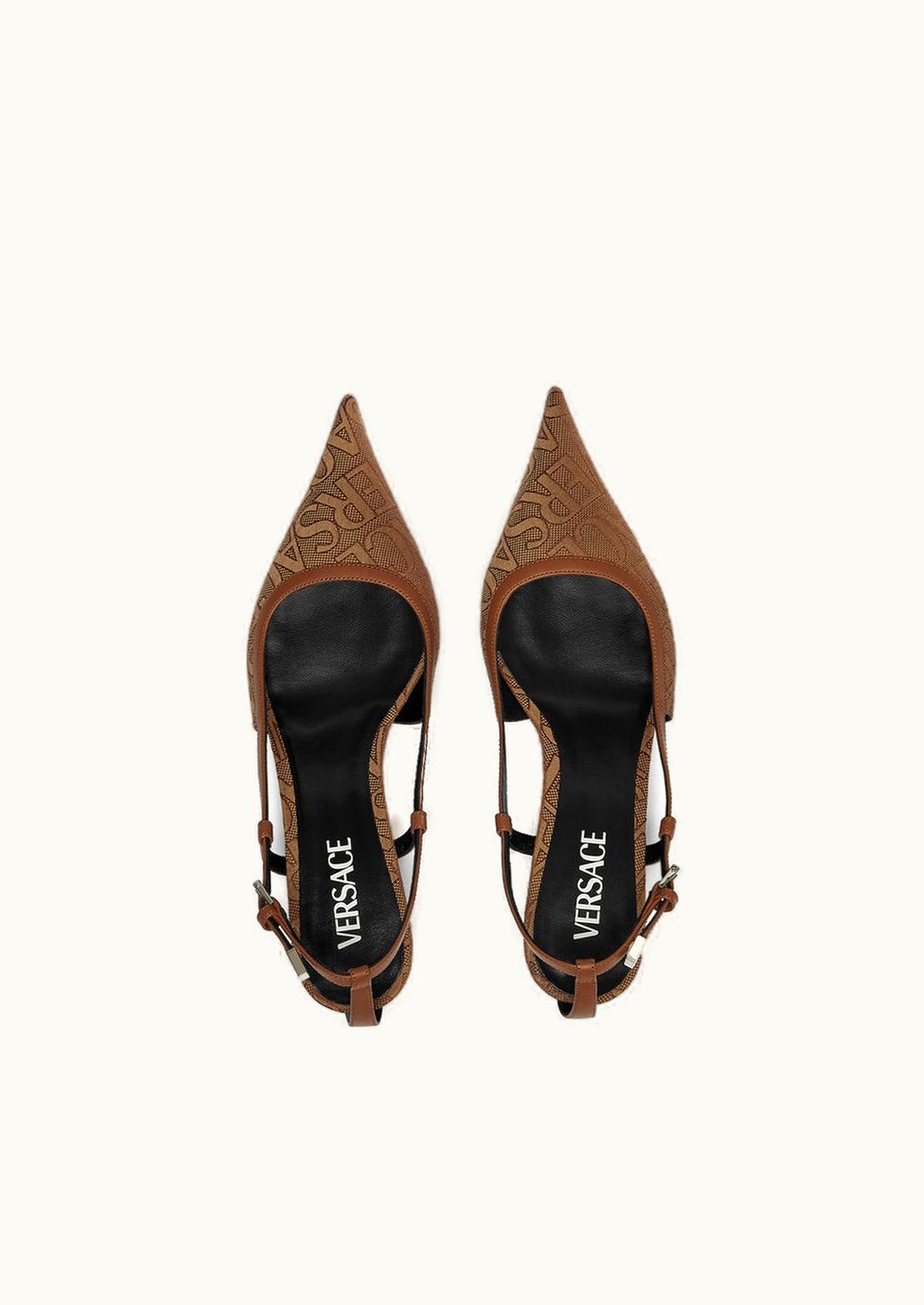 Versace Versace Allover Low Pumps Brown