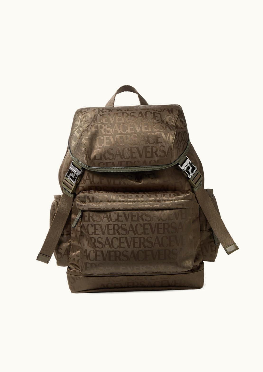Versace Versace Allover Neo Nylon Backpack Brown