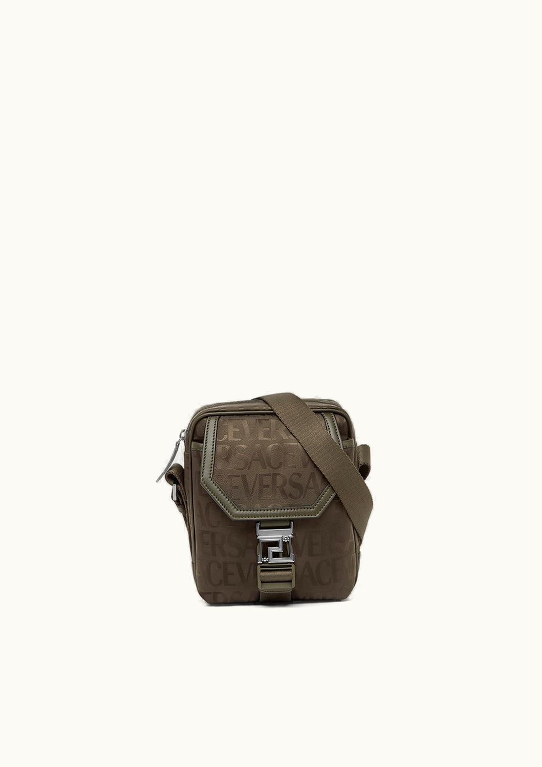 Versace Versace Allover Neo Nylon Crossbody Brown