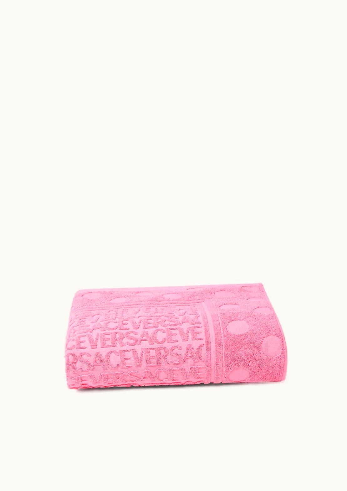 Versace Versace Allover Polka Dot Bath Towel Pink