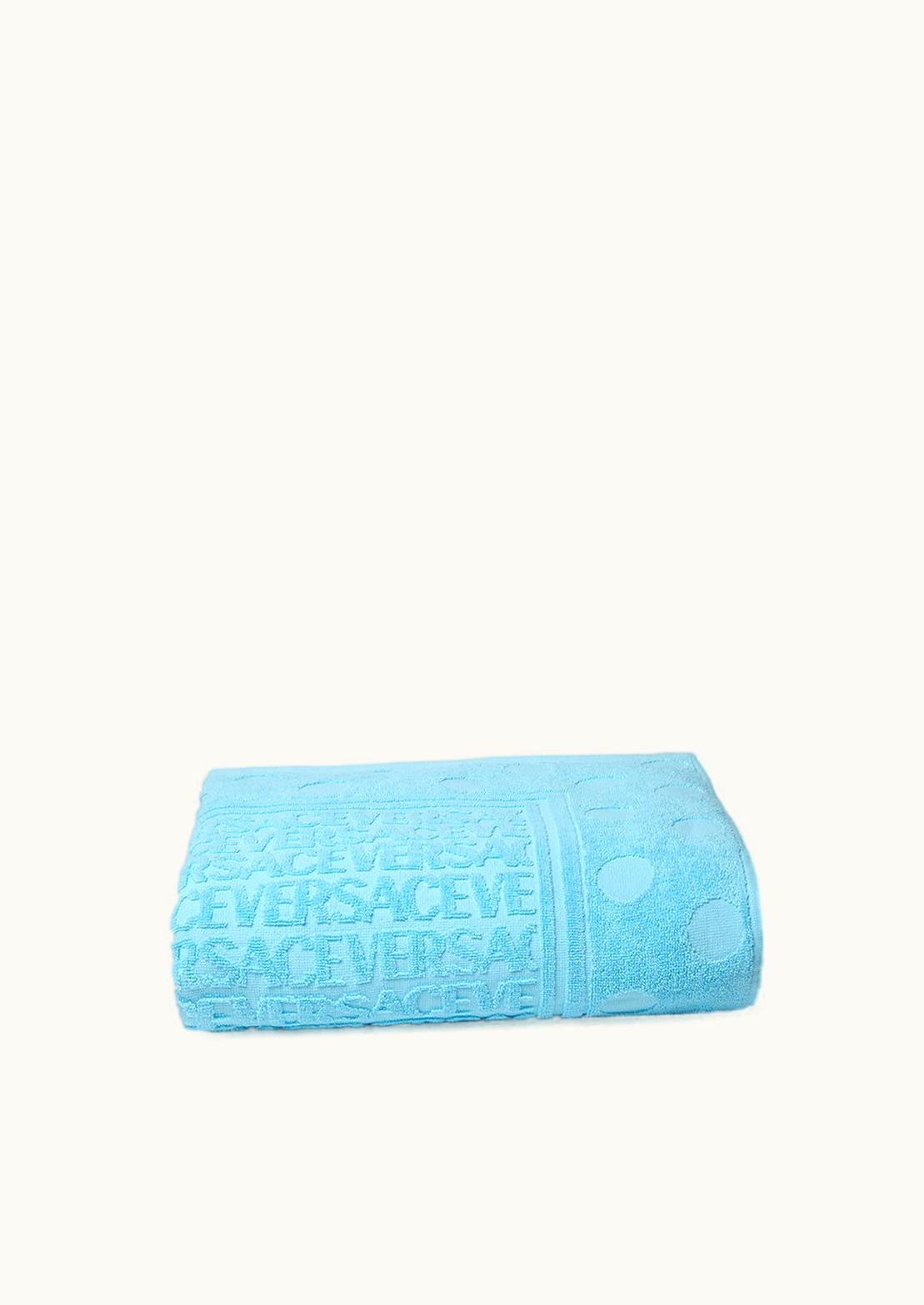 Versace Versace Allover Polka Dot Bath Towel Blue