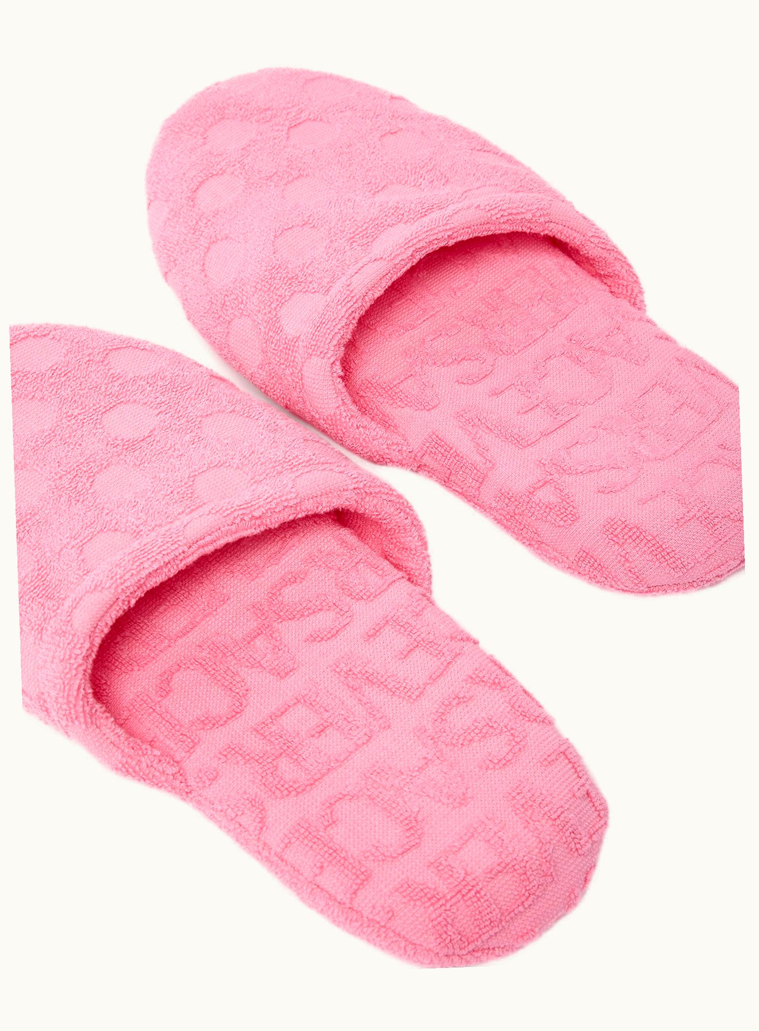 Versace Versace Allover Polka Dot Slippers Pink
