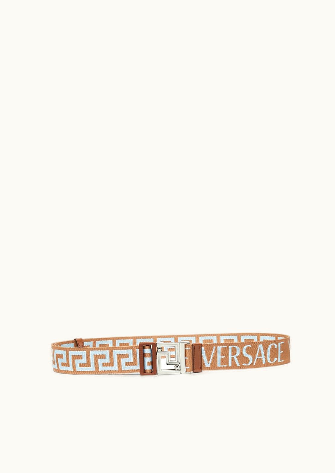 Versace Versace Allover Reversible Belt Beige