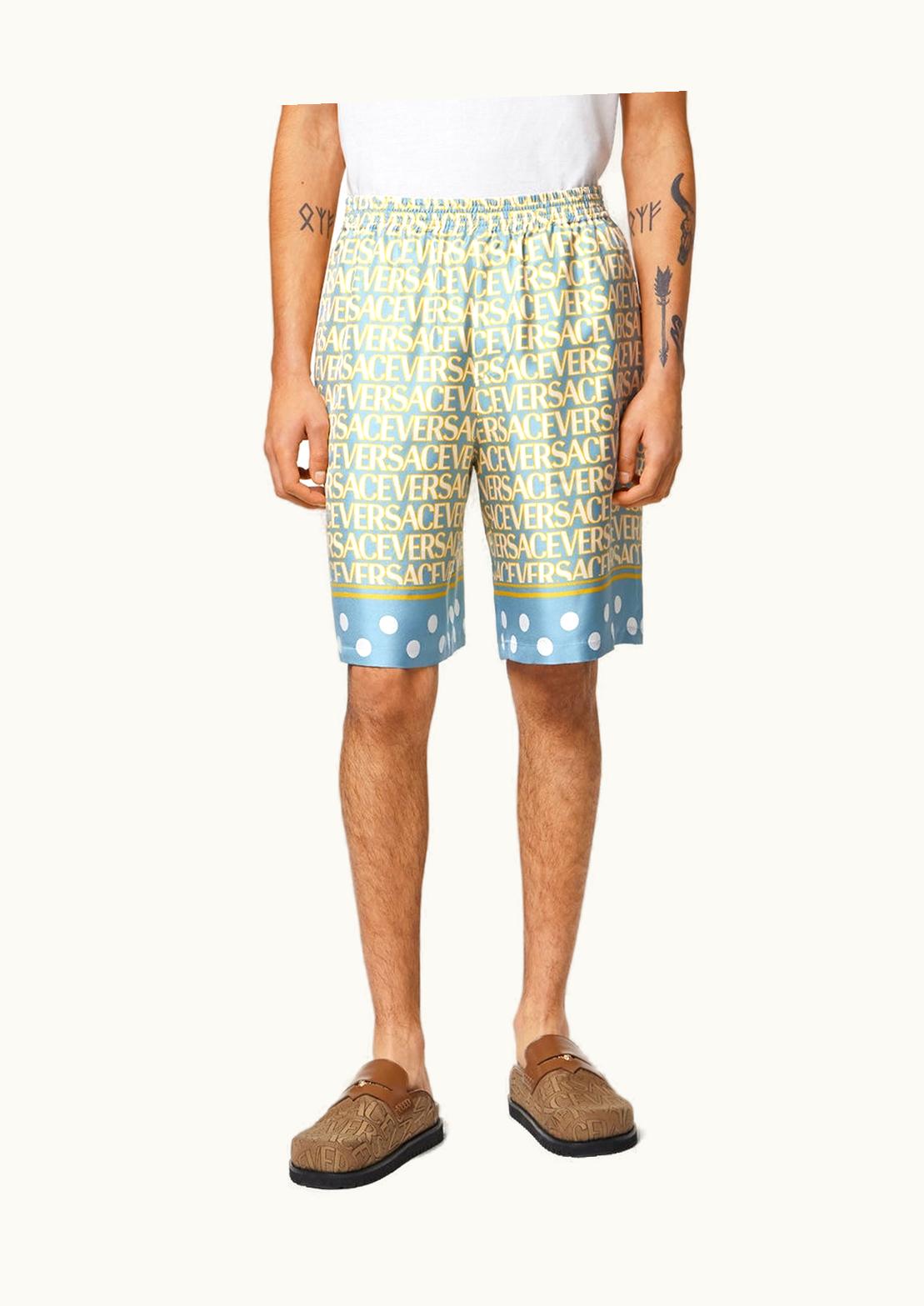 Versace Versace Allover Silk Shorts Print
