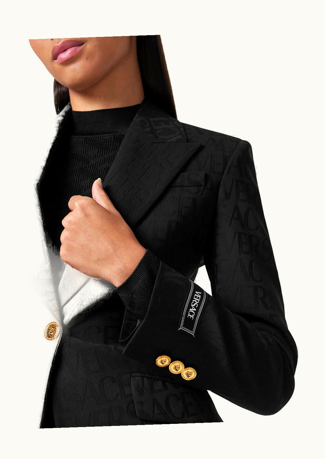 Versace Versace Medusa Single-Breasted Blazer Black