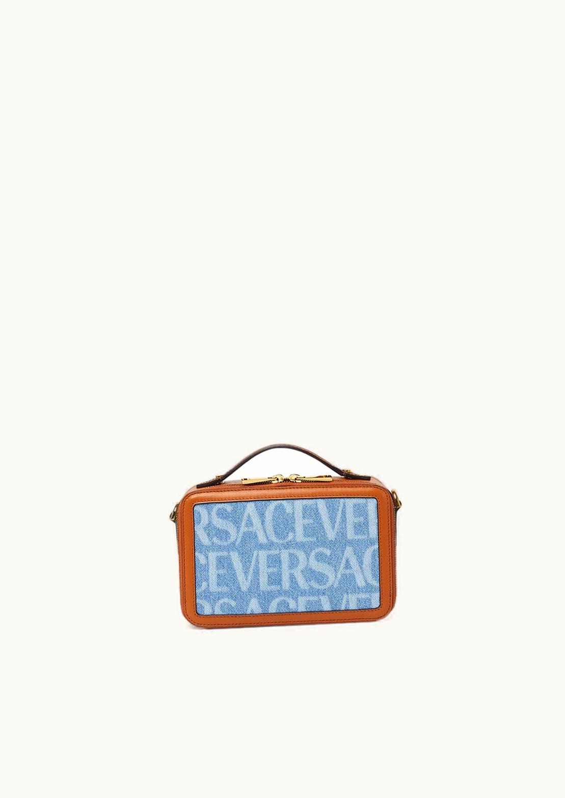 Versace Versace Allover Small Messenger Bag Blue