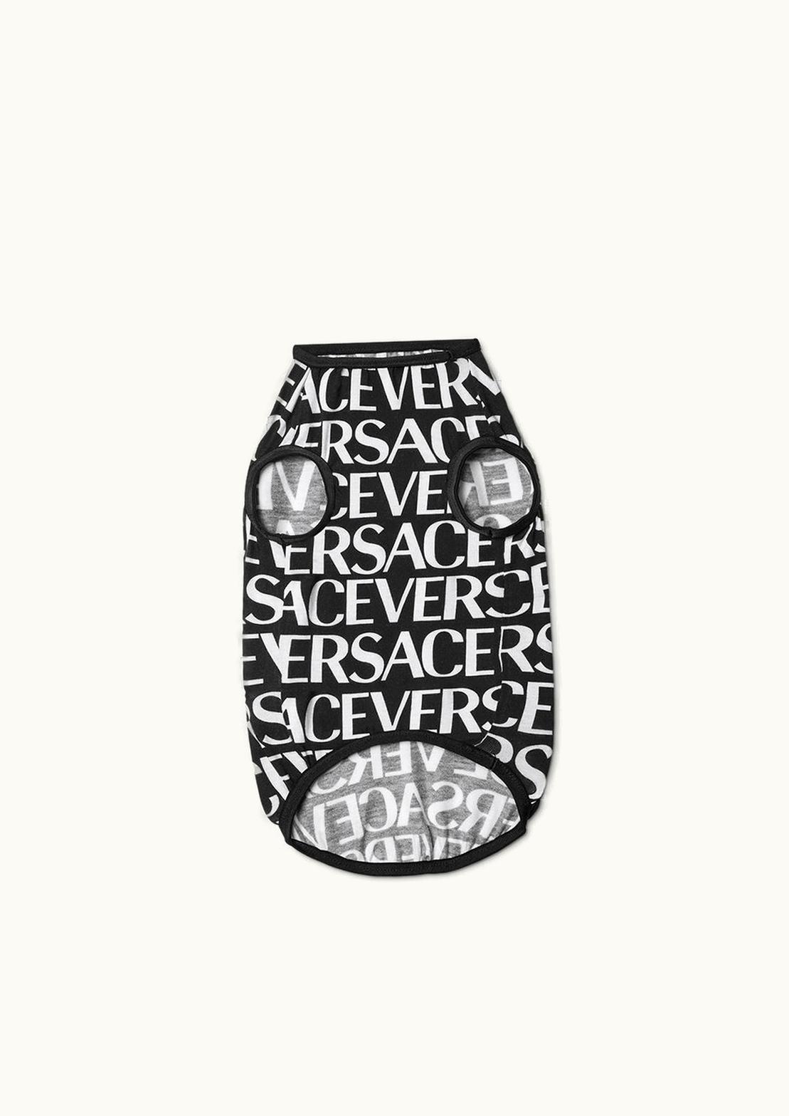 Versace Versace Allover Small Pet T-Shirt Black