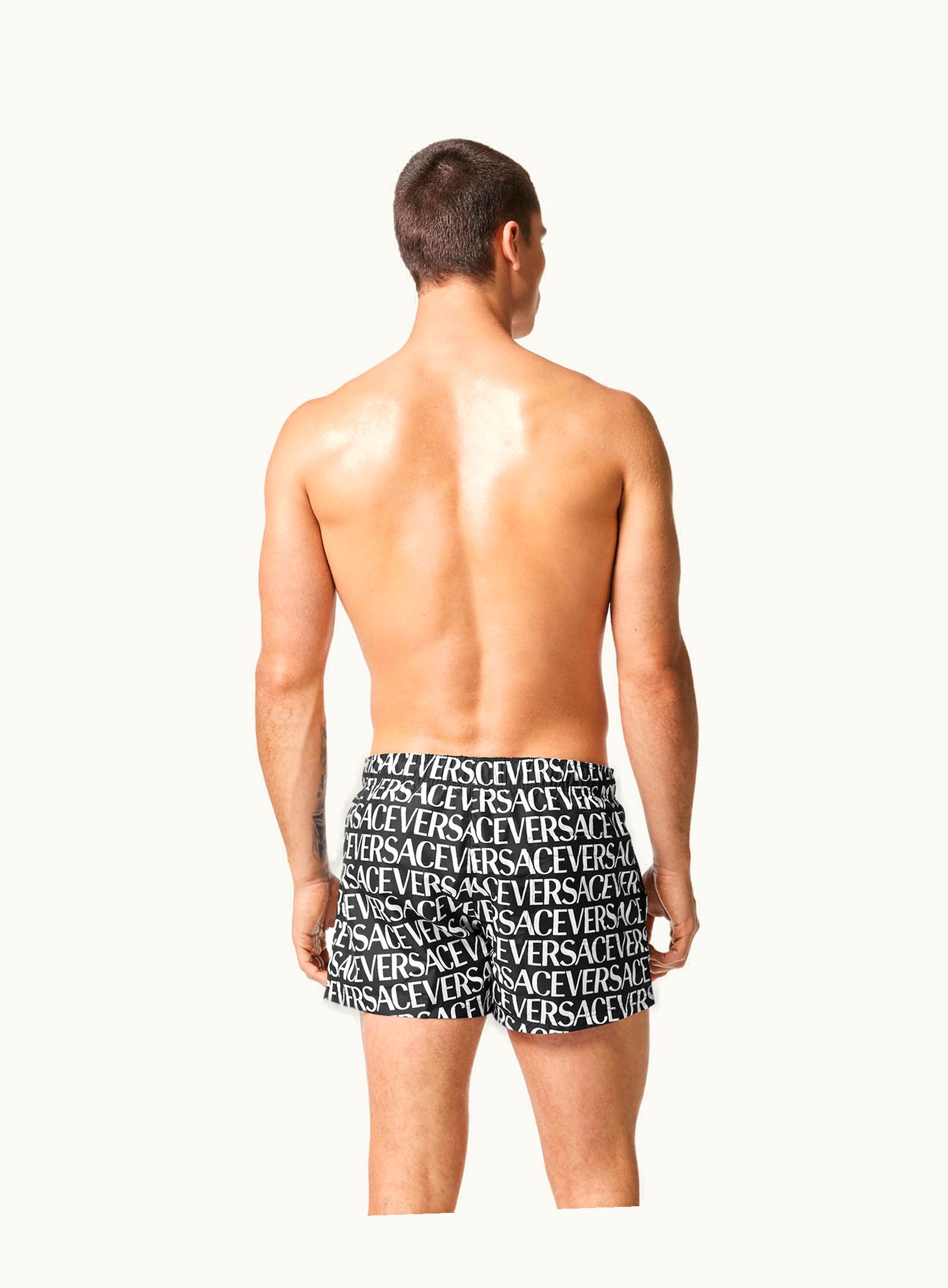 Versace Versace Allover Swim Shorts Black
