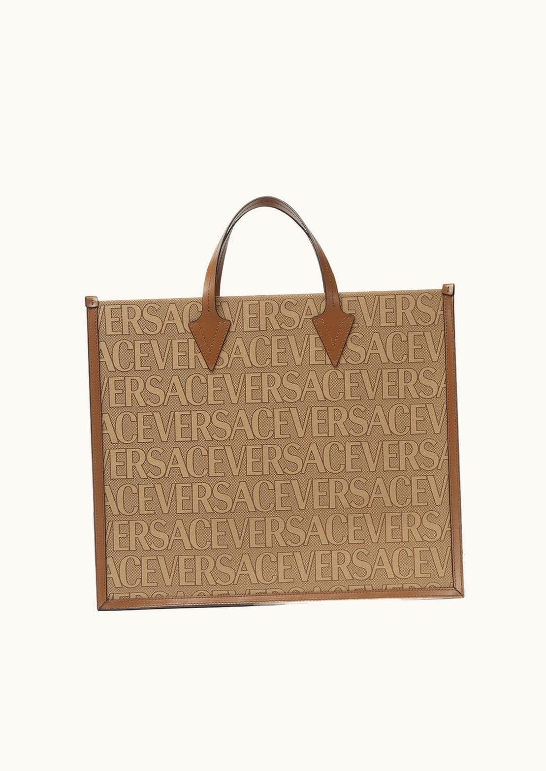 Versace Versace Allover Tote Bag Brown