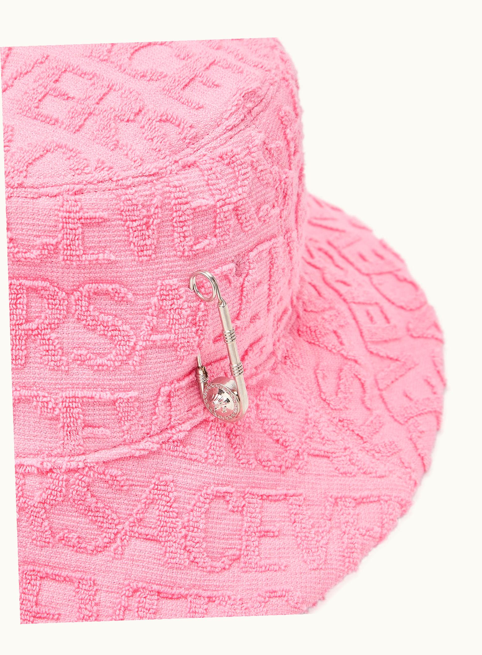 Versace Versace Allover Towel Bucket Hat Pink