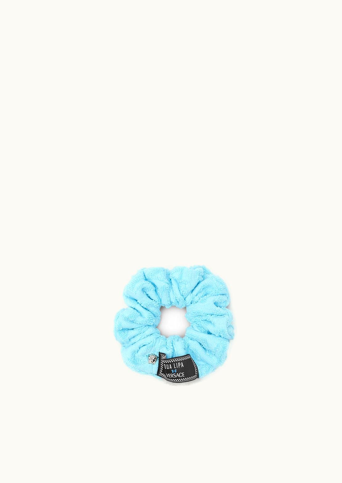 Versace Versace Allover Towel Scrunchie Blue