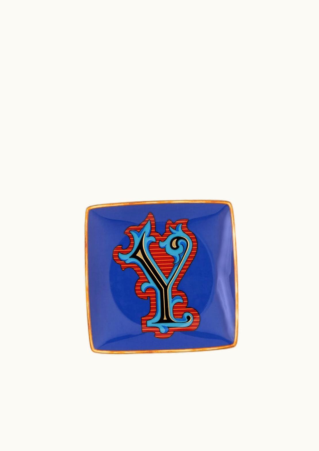 Versace Versace Alphabet Y Square Plate 12 CM Print