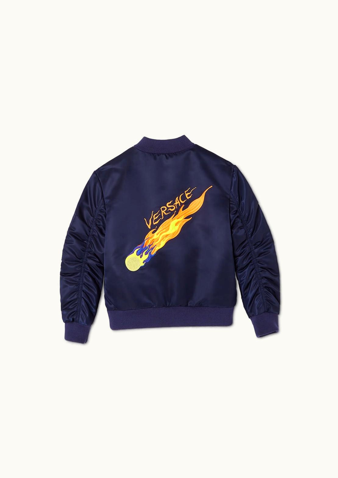 Versace Versace Galactic Kids Bomber Jacket Blue