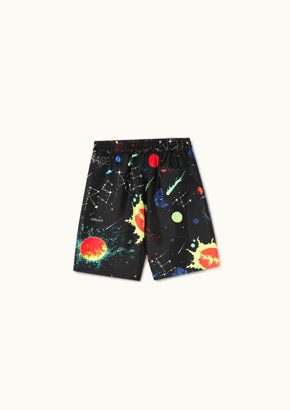 Versace Versace Galaxy Kids Silk Shorts Print