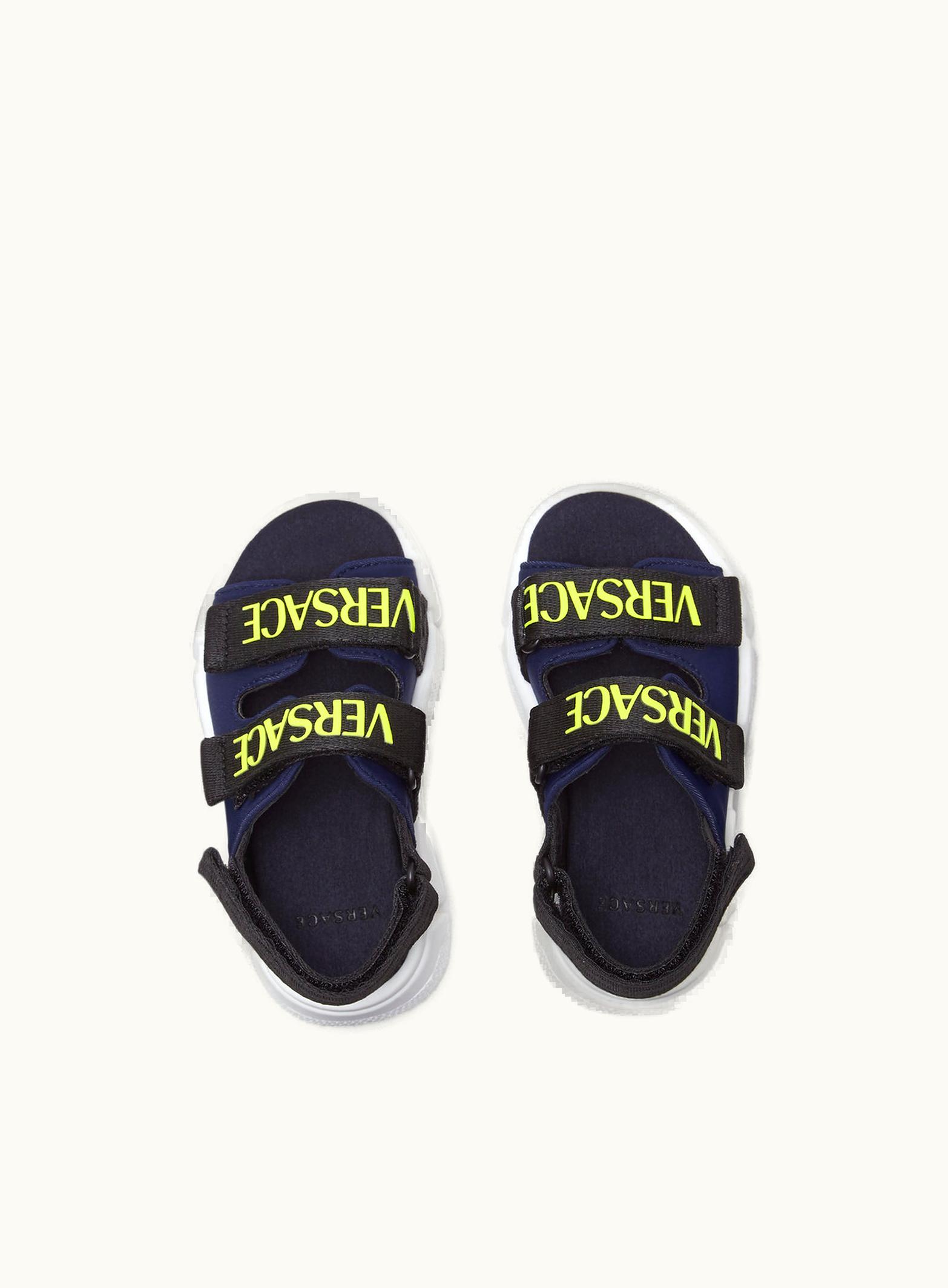 Versace Versace Logo Baby Sandals Blue