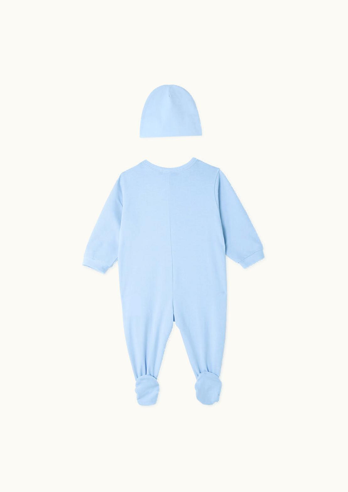 Versace Versace Logo Baby Sleepsuit Set Blue