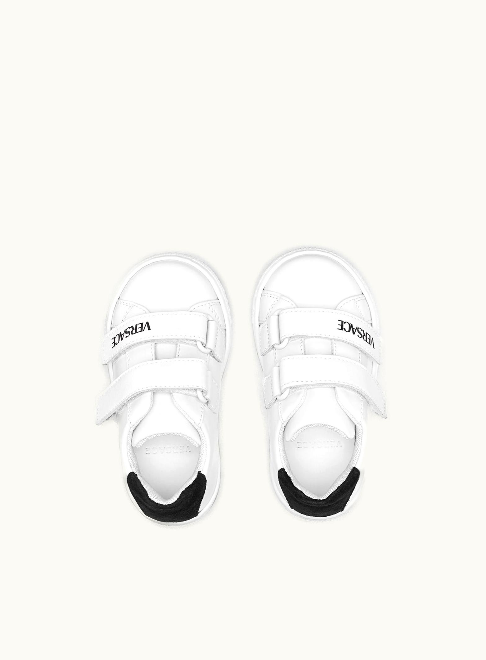 Versace Versace Logo Baby Trainers Black, White